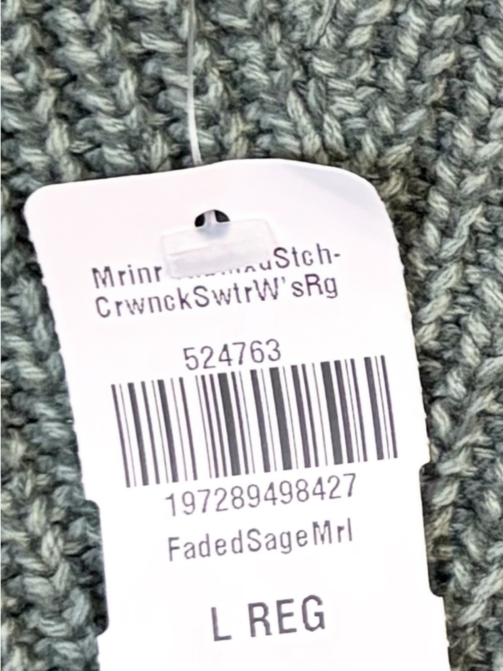 NWT L.L. Bean Mariner Shaker Sweater | Size Large - Picture 6 of 6